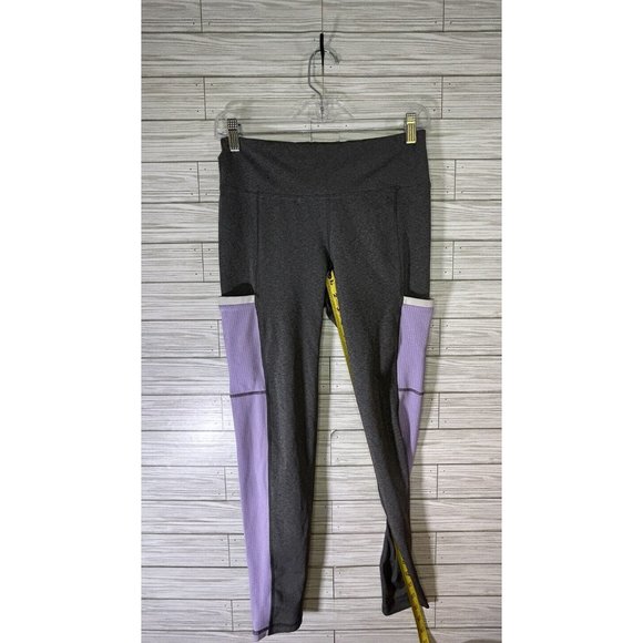 Footjoy‎ Golf Women's Ankle Leggings w/Side Pocket Size Medium Gray/Lavender - Picture 9 of 9
